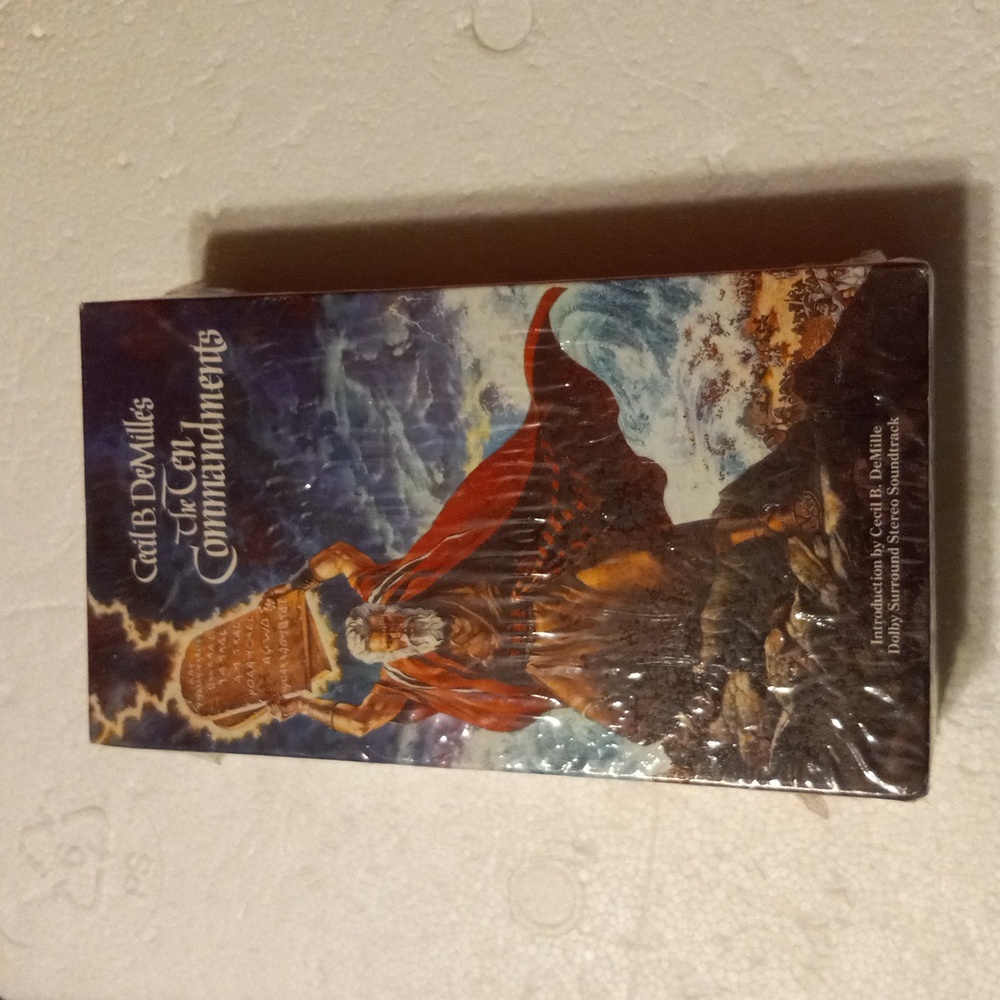 Cecil b Deville the ten commandments vhs tapes 1956 paramount pictures corp new